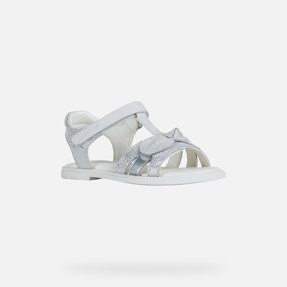 Sandalias Geox Menina Branco - Karly - UCVPO1562